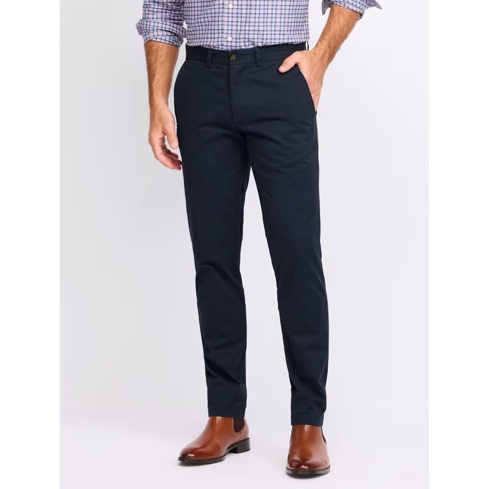 Vineyard Vines Breaker Pants Mens 46x34 Navy Blue Stretch Chino 9P1291-410 NEW